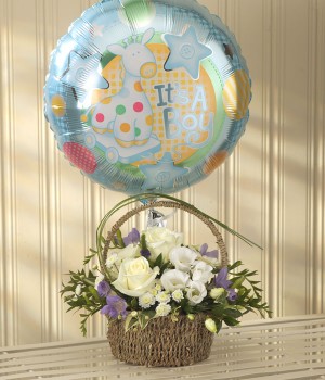 Blue Bundle of Joy Balloon Gift Set